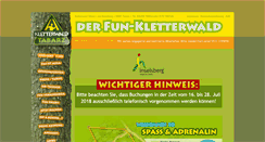 Desktop Screenshot of kletterwald-tabarz.de