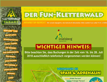 Tablet Screenshot of kletterwald-tabarz.de